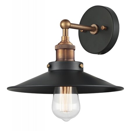 Matteo Lighting BulstrodeÂ’s Workshop Conic Wall Sconce (W46111AGBK 305UR5Z) W46111AGBK